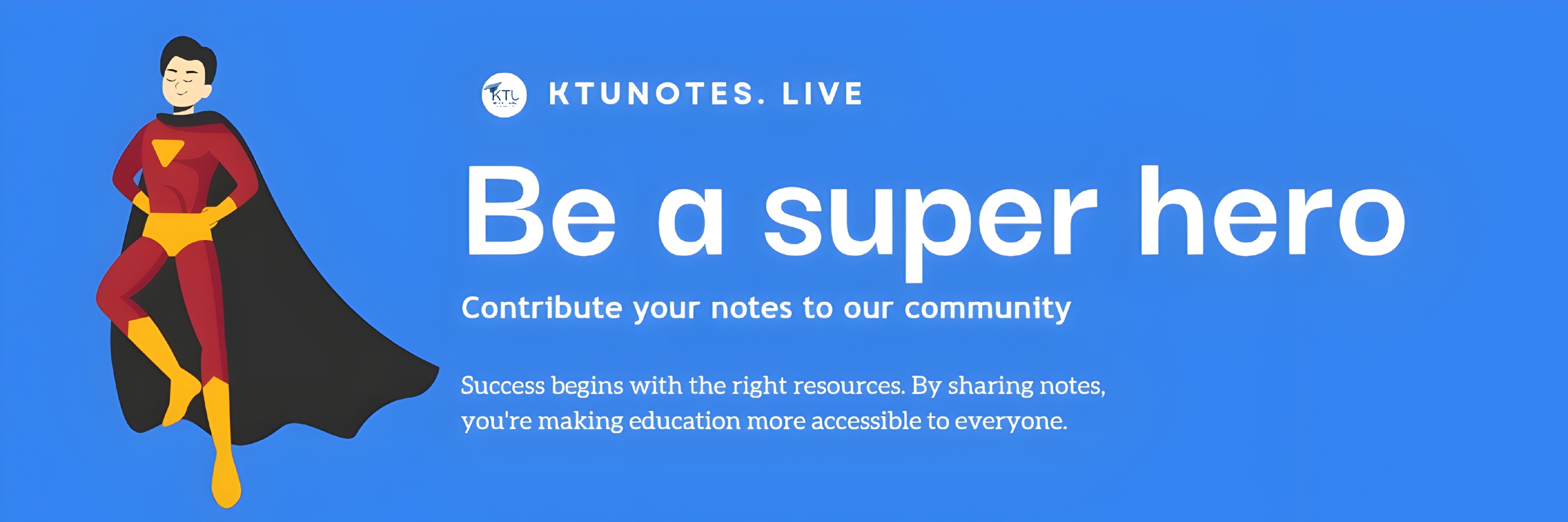 Be a super hero - Contribute your notes